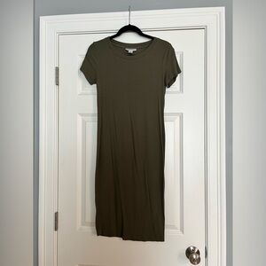 Motherhood Maternity Olive Green Short Sleeve Dress